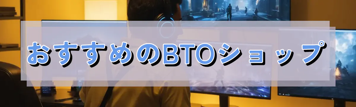 おすすめのBTOショップ