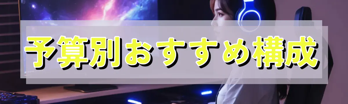 予算別おすすめ構成