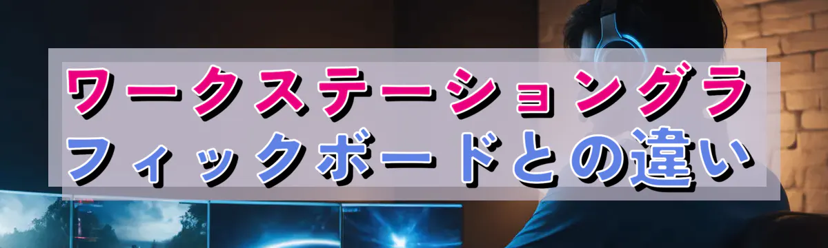 ワークステーショングラフィックボードとの違い