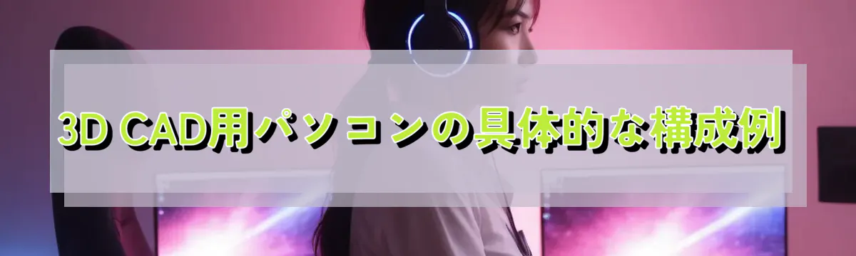 3D CAD用パソコンの具体的な構成例