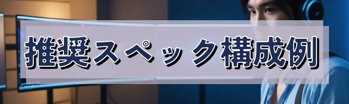 推奨スペック構成例