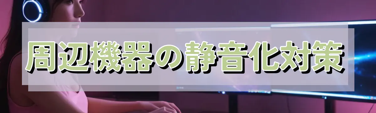 周辺機器の静音化対策