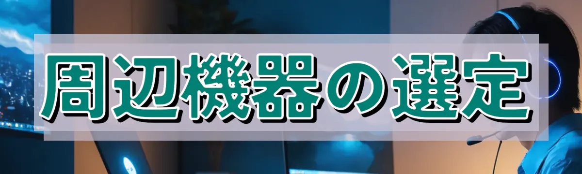 周辺機器の選定