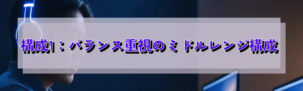 構成1:バランス重視のミドルレンジ構成