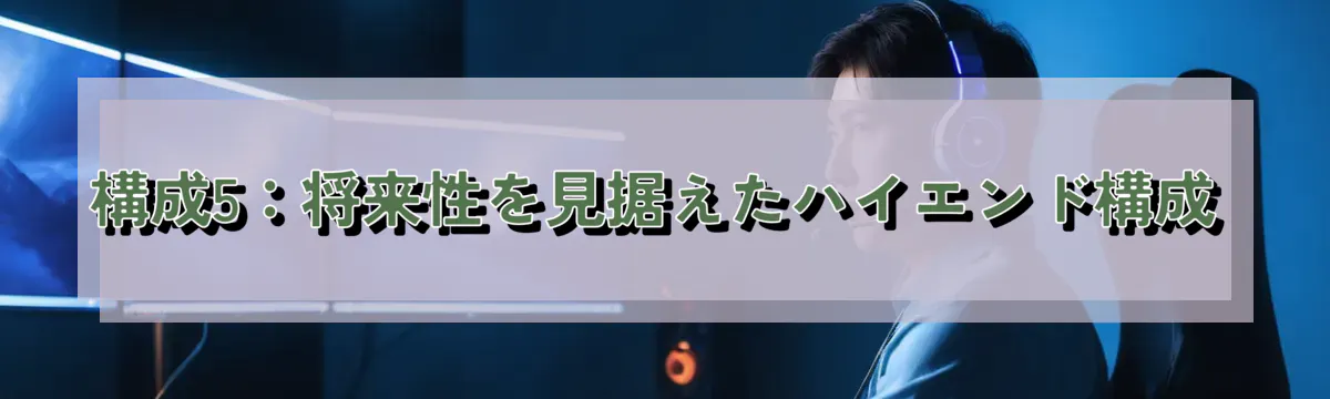 構成5:将来性を見据えたハイエンド構成