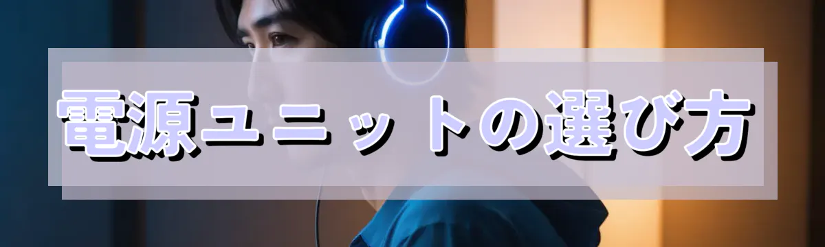 電源ユニットの選び方