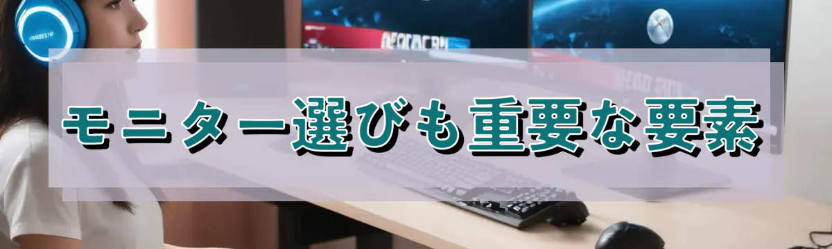 モニター選びも重要な要素