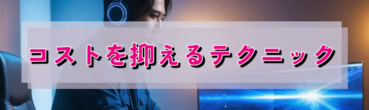 コストを抑えるテクニック