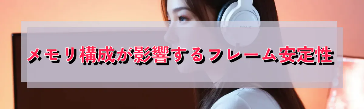 メモリ構成が影響するフレーム安定性