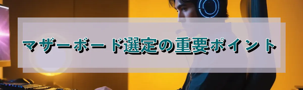 マザーボード選定の重要ポイント