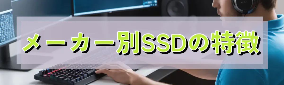 メーカー別SSDの特徴