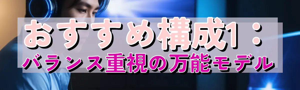 おすすめ構成1:バランス重視の万能モデル