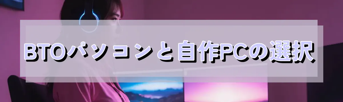 BTOパソコンと自作PCの選択