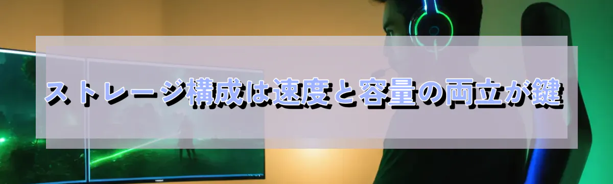 ストレージ構成は速度と容量の両立が鍵