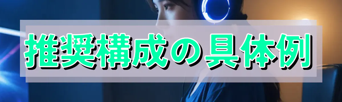 推奨構成の具体例