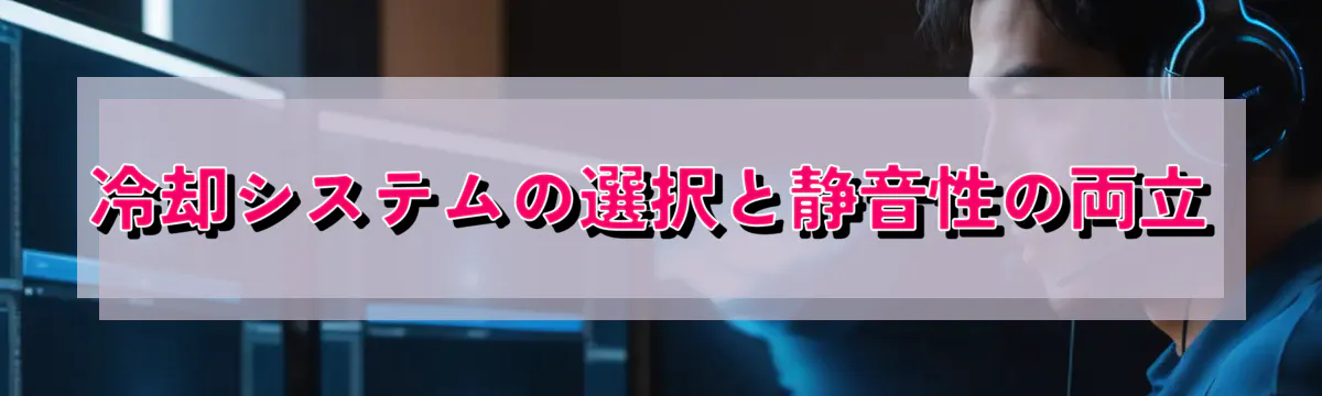 冷却システムの選択と静音性の両立