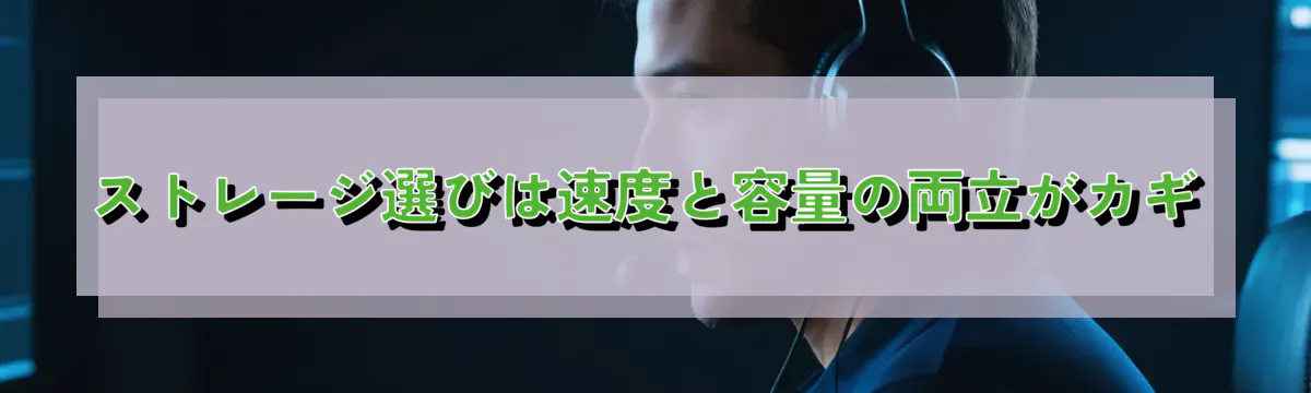 ストレージ選びは速度と容量の両立がカギ