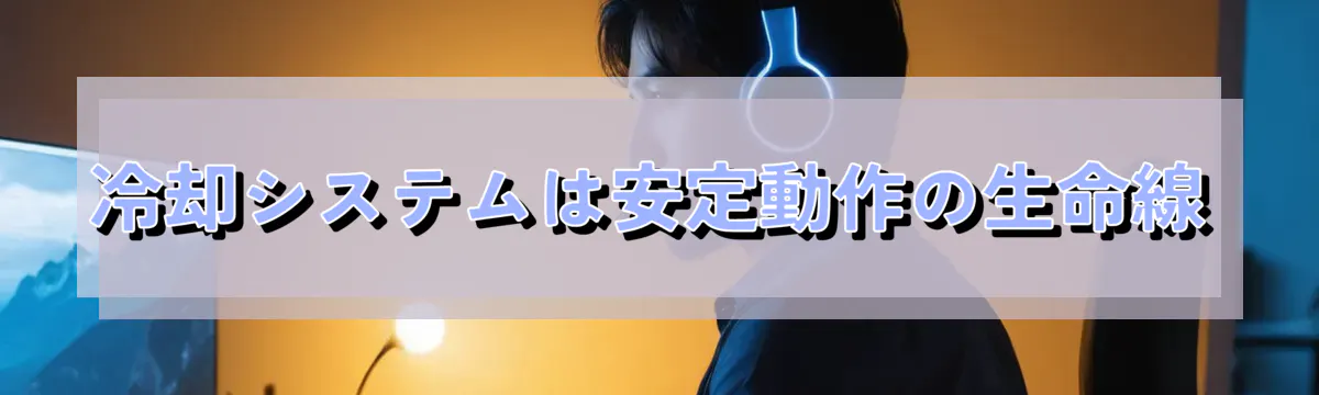 冷却システムは安定動作の生命線