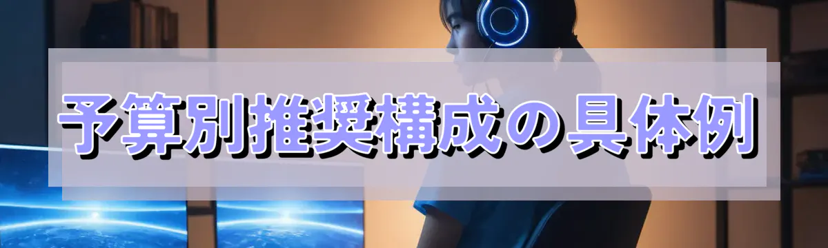 予算別推奨構成の具体例