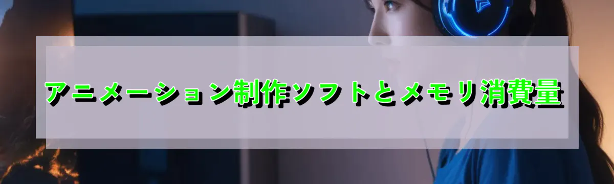 アニメーション制作ソフトとメモリ消費量