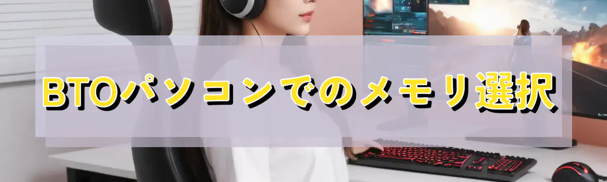 BTOパソコンでのメモリ選択