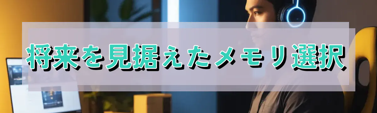将来を見据えたメモリ選択