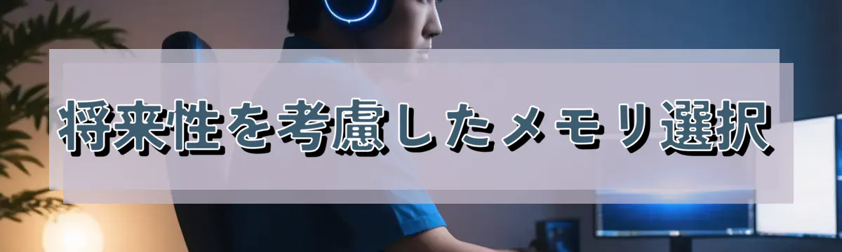 将来性を考慮したメモリ選択