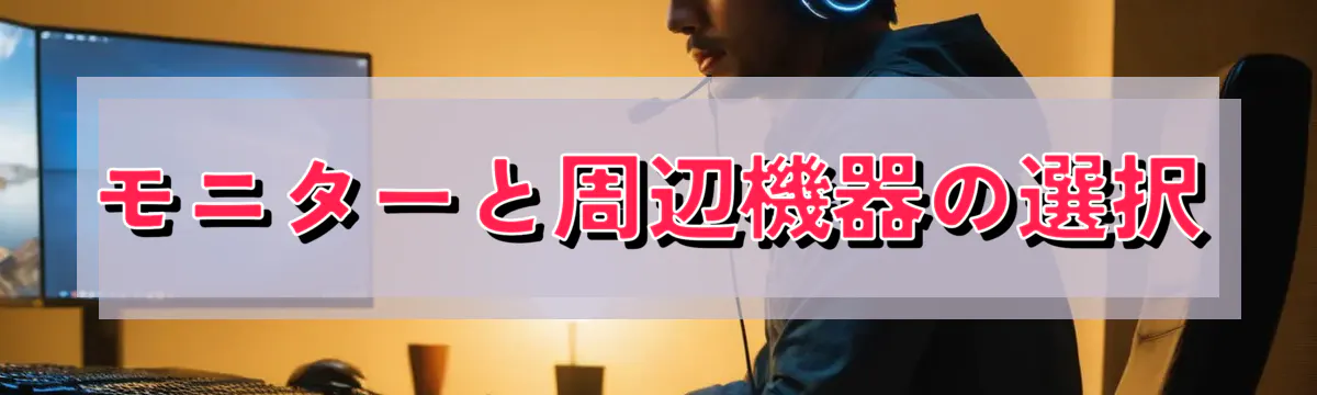 モニターと周辺機器の選択