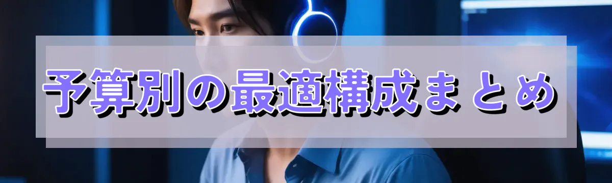 予算別の最適構成まとめ
