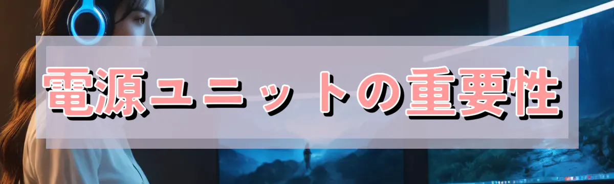 電源ユニットの重要性