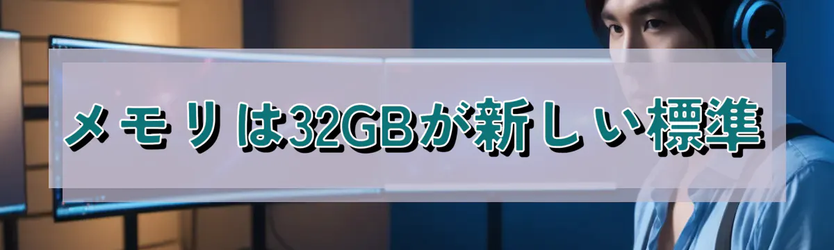 メモリは32GBが新しい標準