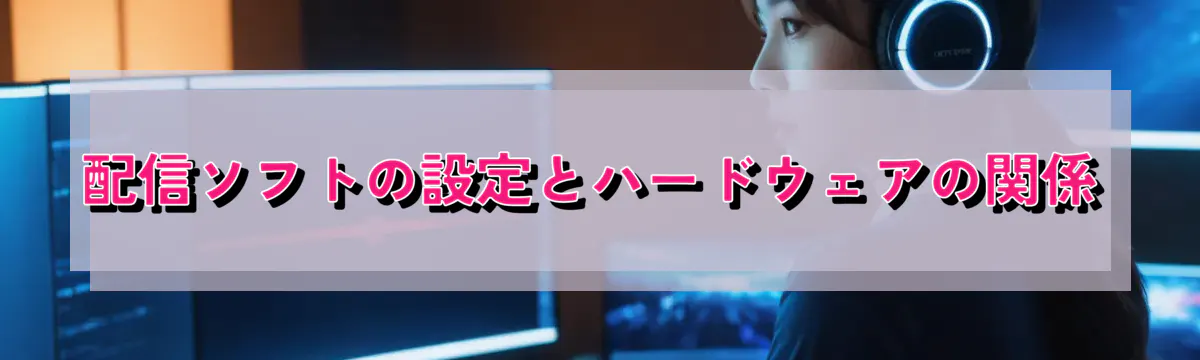 配信ソフトの設定とハードウェアの関係