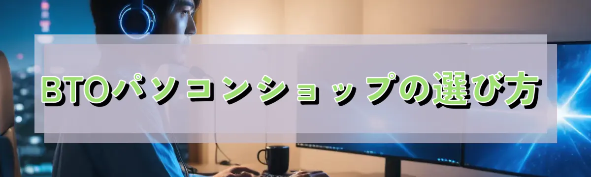 BTOパソコンショップの選び方