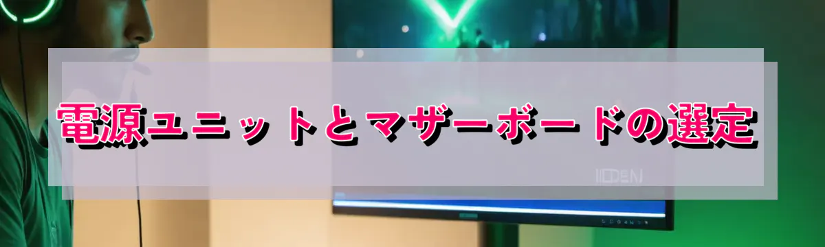 電源ユニットとマザーボードの選定