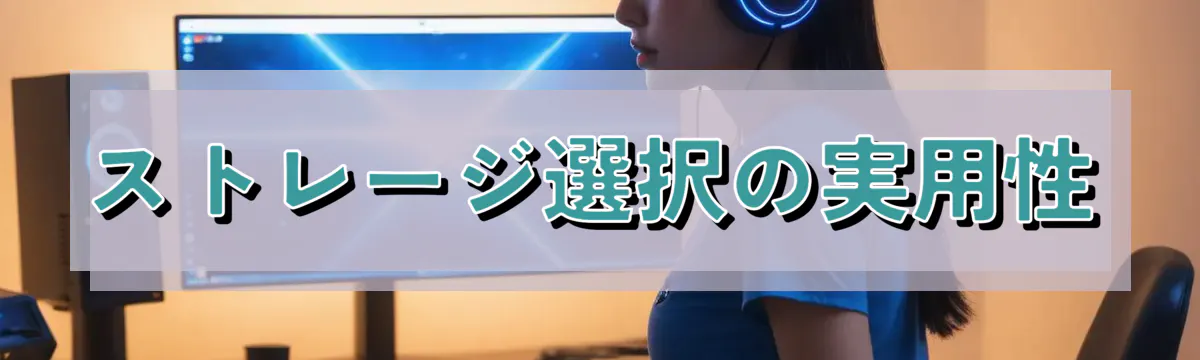 ストレージ選択の実用性