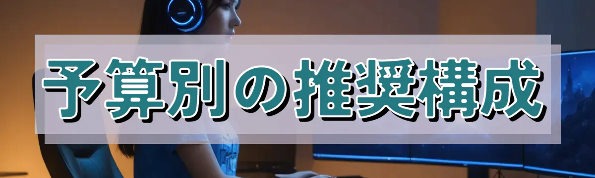予算別の推奨構成