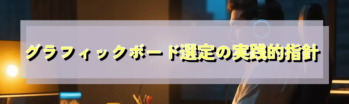 グラフィックボード選定の実践的指針