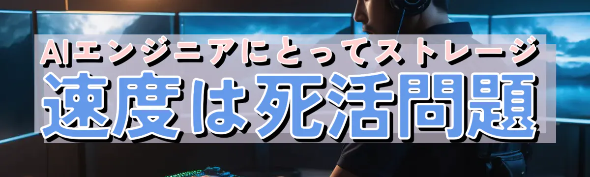 AIエンジニアにとってストレージ速度は死活問題