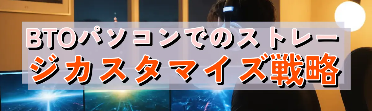 BTOパソコンでのストレージカスタマイズ戦略