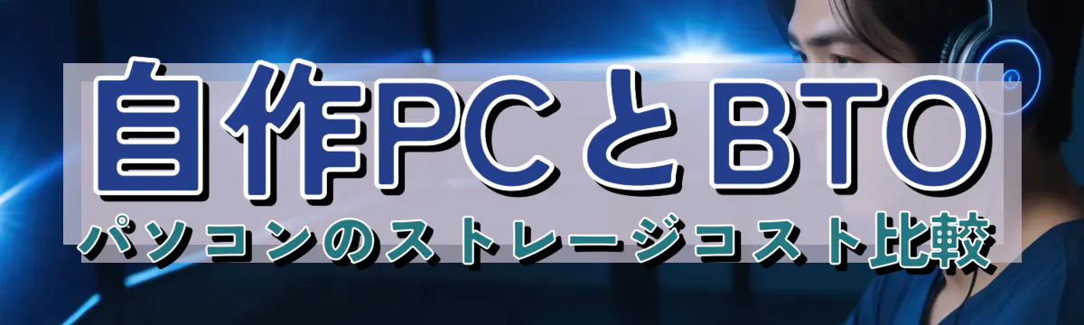自作PCとBTOパソコンのストレージコスト比較