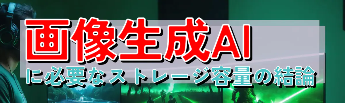画像生成AIに必要なストレージ容量の結論