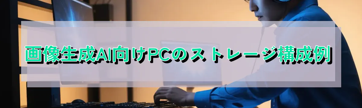 画像生成AI向けPCのストレージ構成例