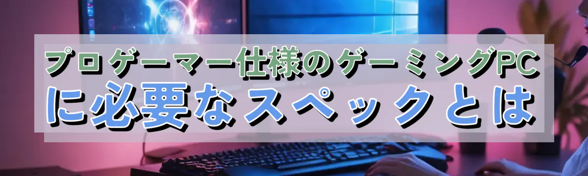 プロゲーマー仕様のゲーミングPCに必要なスペックとは