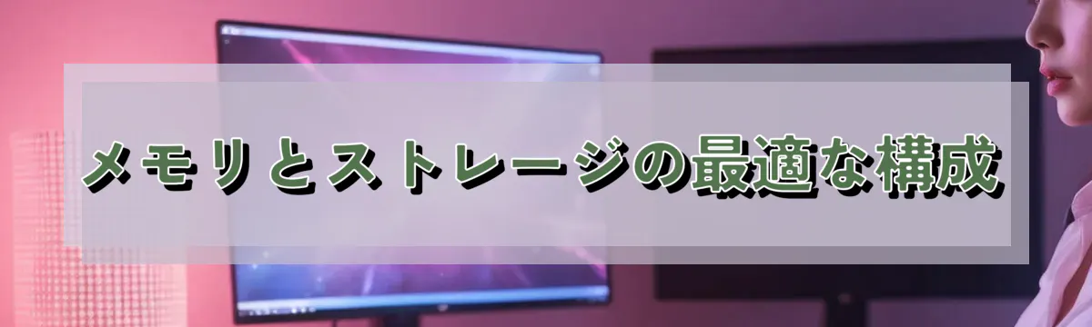 メモリとストレージの最適な構成