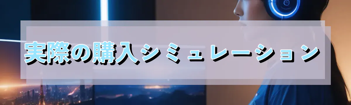 実際の購入シミュレーション