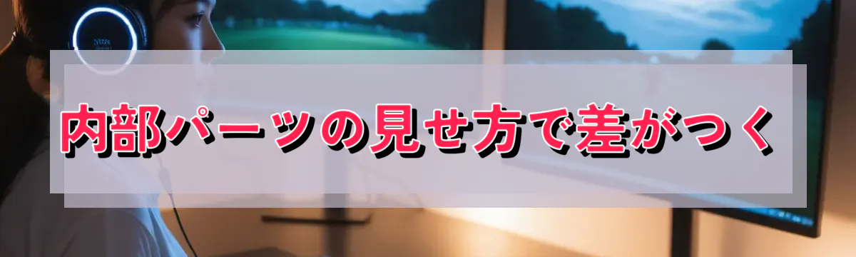 内部パーツの見せ方で差がつく