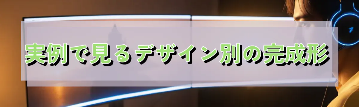 実例で見るデザイン別の完成形