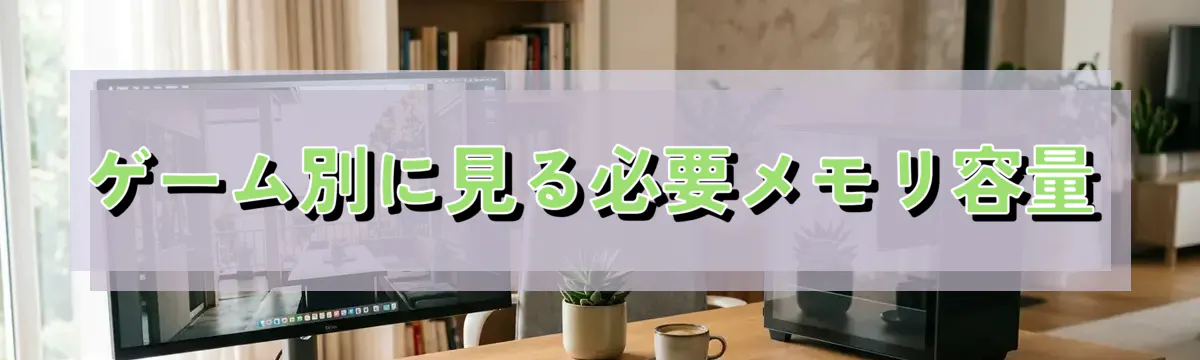 ゲーム別に見る必要メモリ容量
