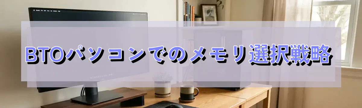 BTOパソコンでのメモリ選択戦略
