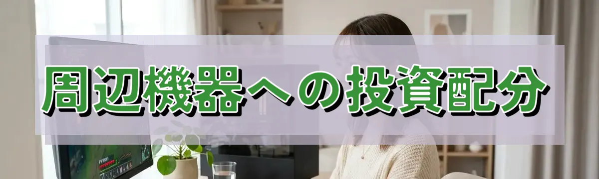 周辺機器への投資配分